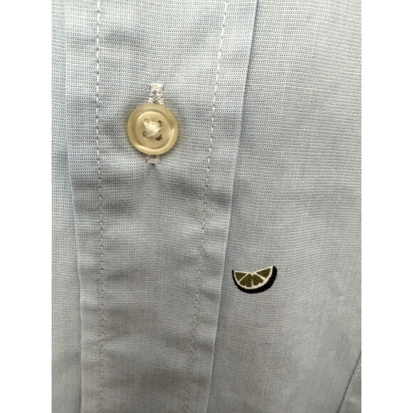 NWT Mens Button Up Shirt 2XLT Tall Lime Print Drinking Margaritas Summer Costal - Picture 8 of 14